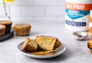 Keto lemon poppy seed muffins
